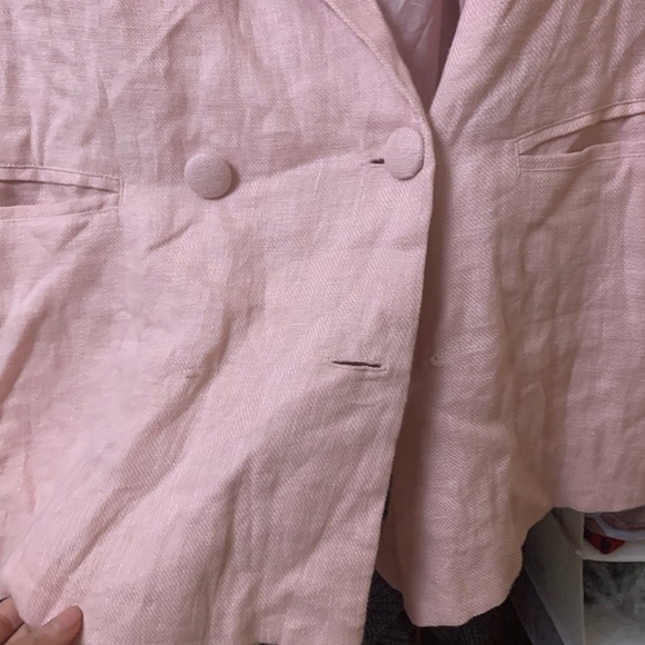 Lovers + Friends fanning pink linen blazer - Picture 8 of 8
